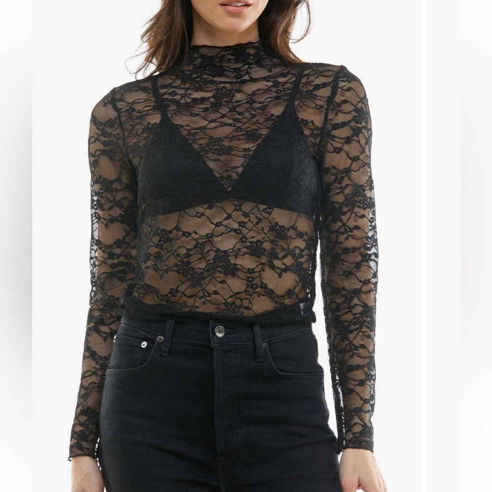 Black Lace Top
